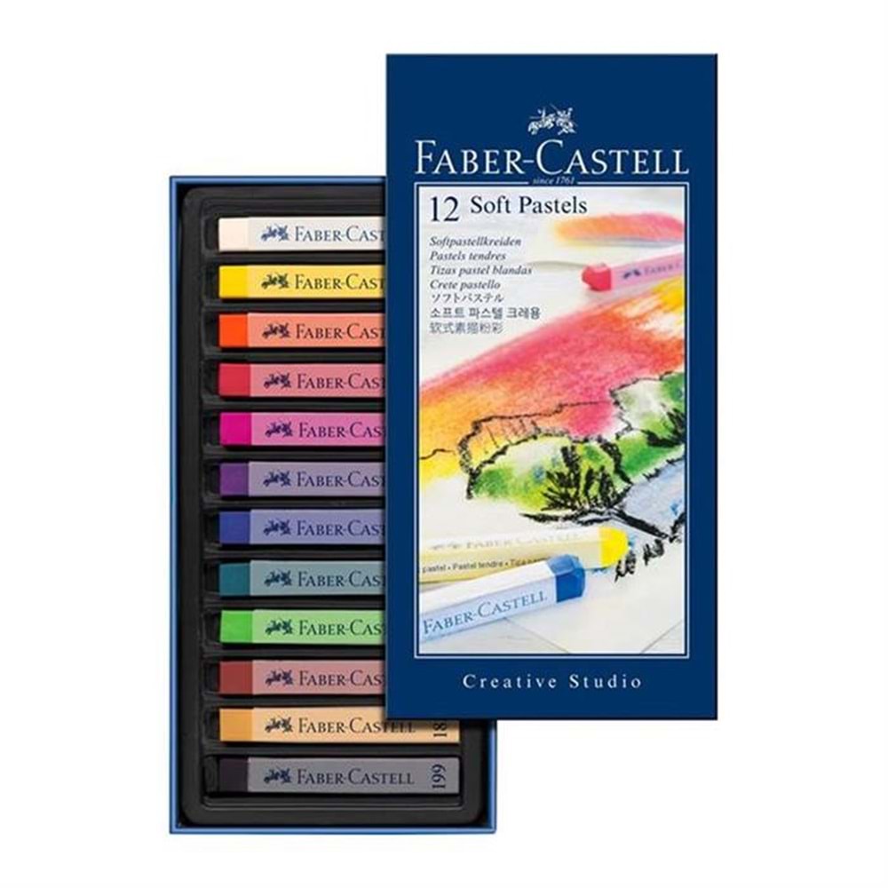 Faber-Castell Creative Studio Toz Pastel Boya (Soft) 12 Renk Tam Boy 5188128224