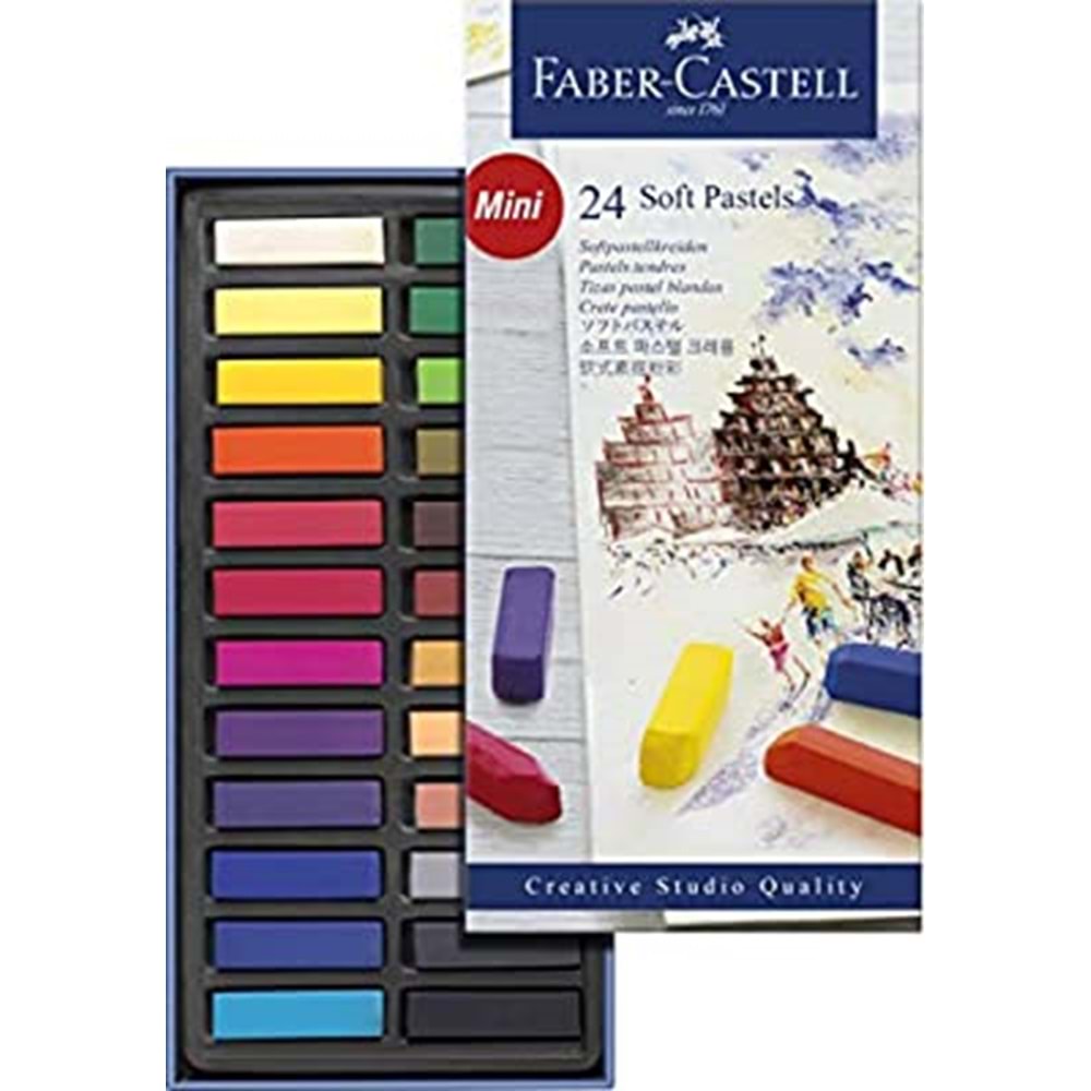 Faber-Castell Creative Studio Mini Toz Pastel Boya, Soft 24 Renk 5175128224