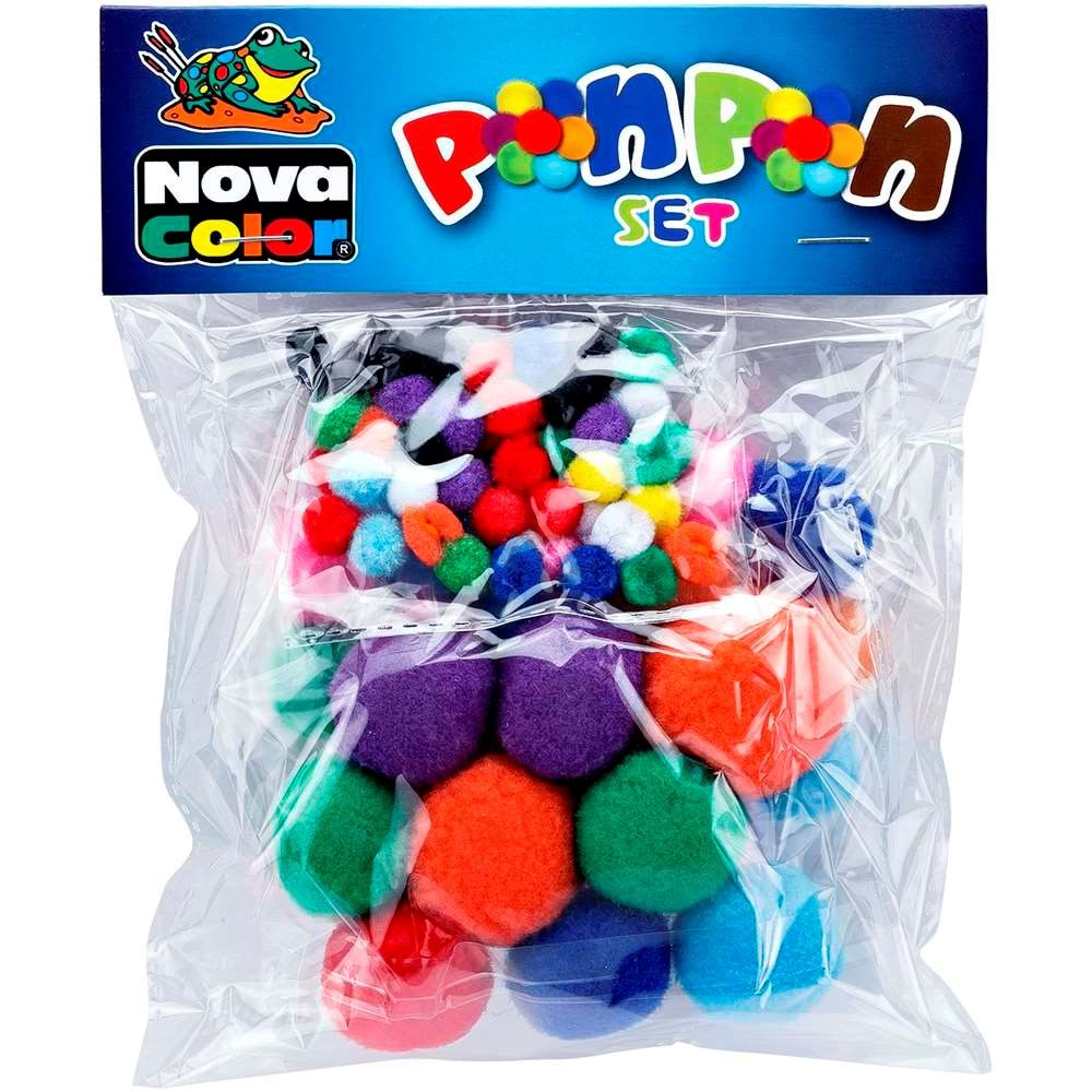 Nova-Color Karışık Ponpon Set