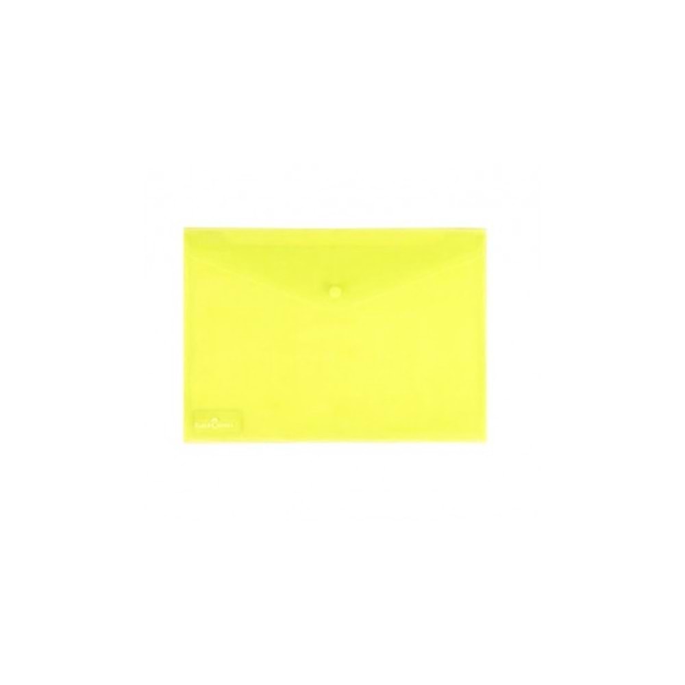 Faber-Castell Çıtçıtlı Dosya Sarı Renk A4 Boyut