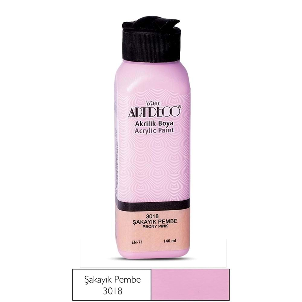 Artdeco Akrilik Boya 140 ML Şakayık Pembe 070R-3018