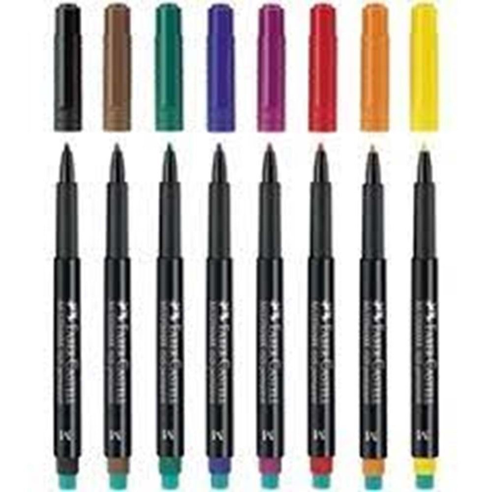 Faber-Castell Asetat Kalemi Permanent M Seri Siyah 15 25 99