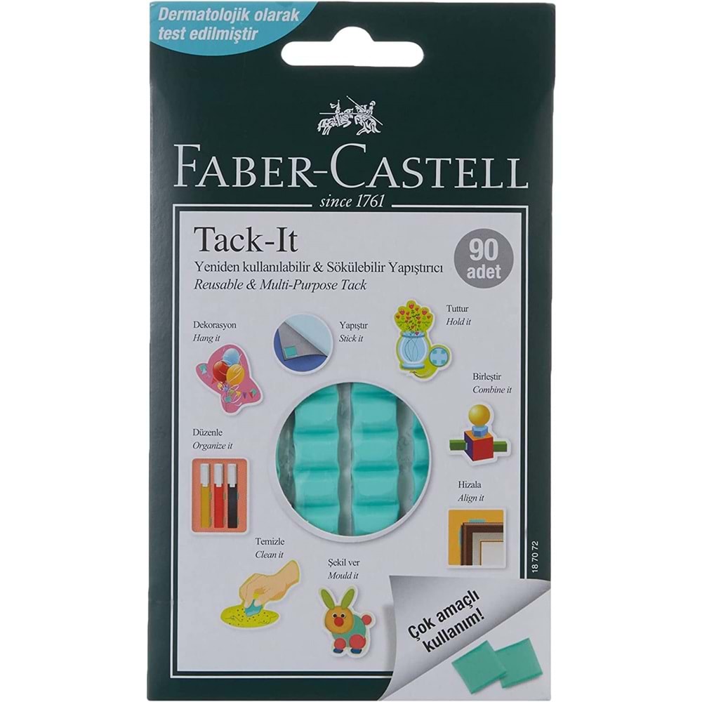 Faber-Castell Hamur Yapıştırıcı Tack-It 50 GR Yeşil 18 70 91