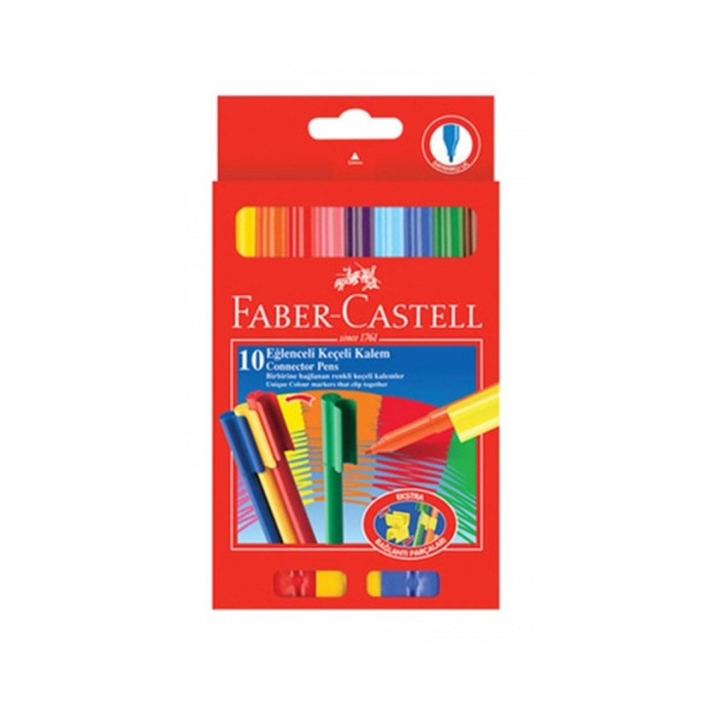 Faber-Castell Keçeli Boya Kalemi Eğlenceli 10 Renk 5068 111500