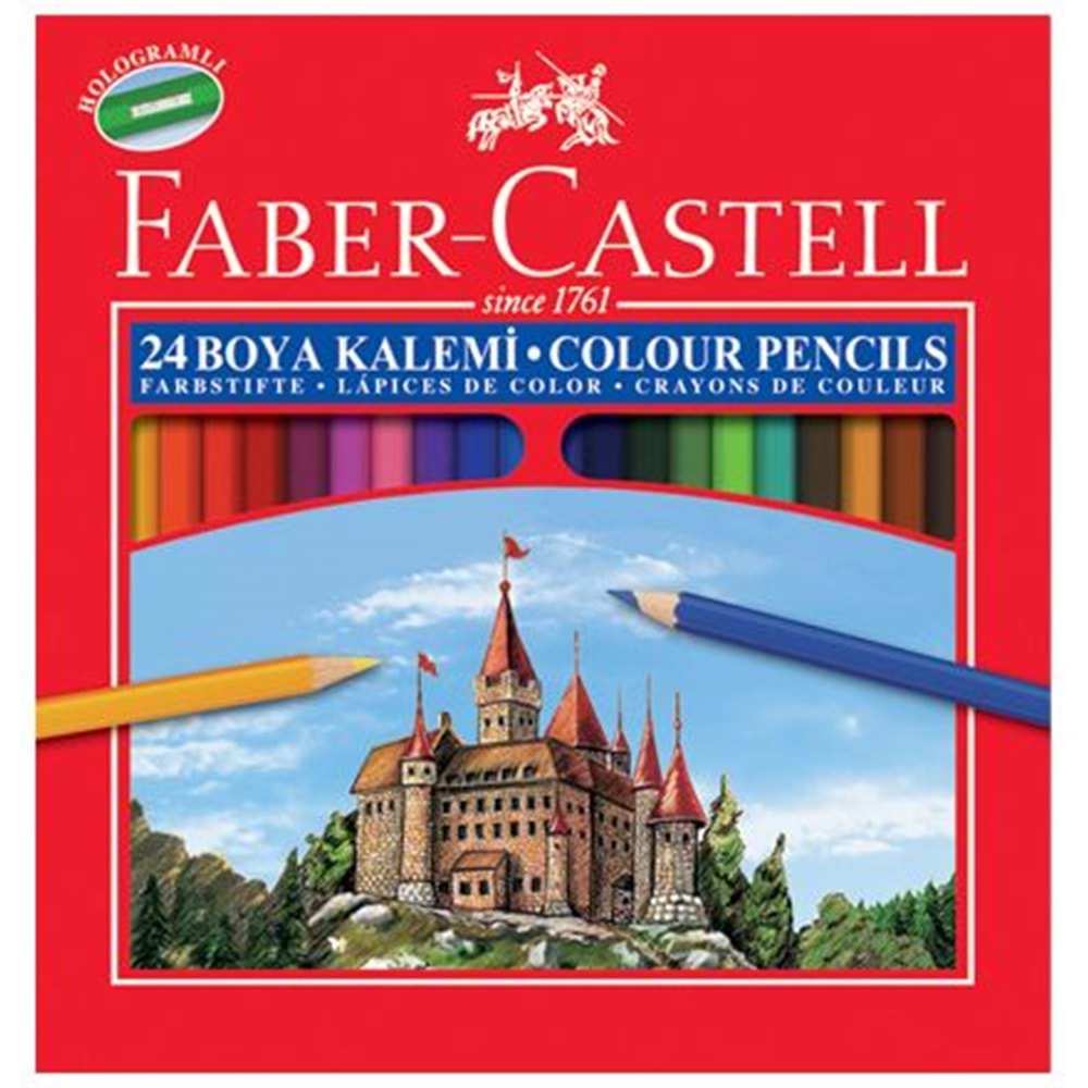 Faber-Castell Kuru Boya Red Line Karton Kutu Tam Boy 24 LÜ 5171 116324