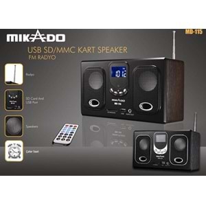 Mikado Usb/MMC/Kart Speaker/Fm Radio MD-115 Müzik Çalar