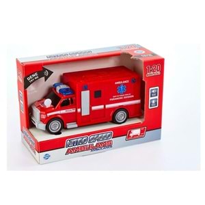 Adel Nitro Speed Polis Ambulans 1:20 Sesli Işıklı Kırmızı