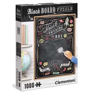 1000 Parça Blackboard Yetişkin Puzzle - Think Outside the Box