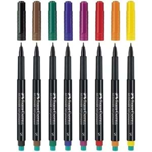 Faber-Castell Asetat Kalemi Permanent S Seri Mor 15 23 37