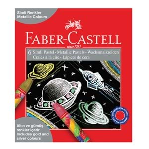 Faber-Castell Pastel Boya Metalik Simli Köşeli 6 Renk 5281 125406