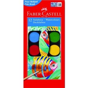 Faber-Castell Sulu Boya Red Line Büyük Boy 12 Renk 5292 125012