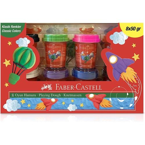 Faber-Castel Oyun Hamuru 8'li Klasik Renkler