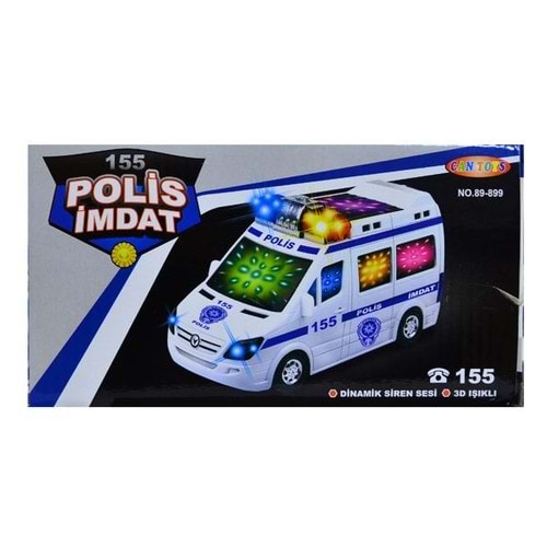 Can Oyuncak Polis İmdat 155 Araba 3D Işıklı