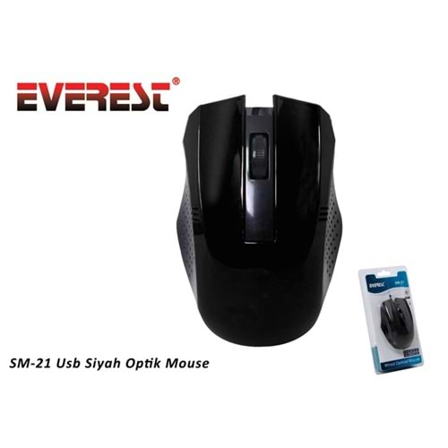 Everest SM-21 Kablolu Usb Siyah Optik Mouse