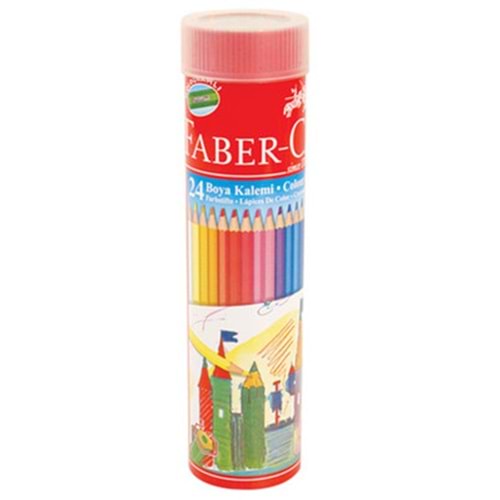 Faber-Castell Kuru Boya Red Line Metal Tüp Kutu Tam Boy 24 Renk Kalemtraş Hediyeli 5173 116524