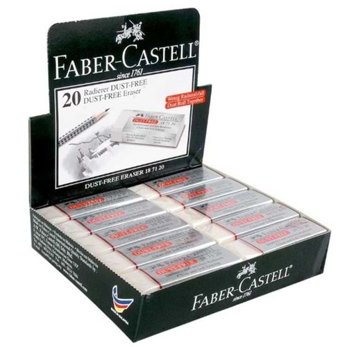 Faber-Castell Öğrenci Silgisi Dust Free Beyaz 18 71 20