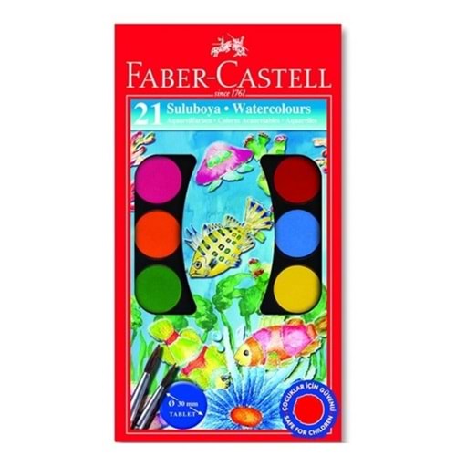 Faber-Castell Sulu Boya Büyük Boy 21 Renk 5292 125021