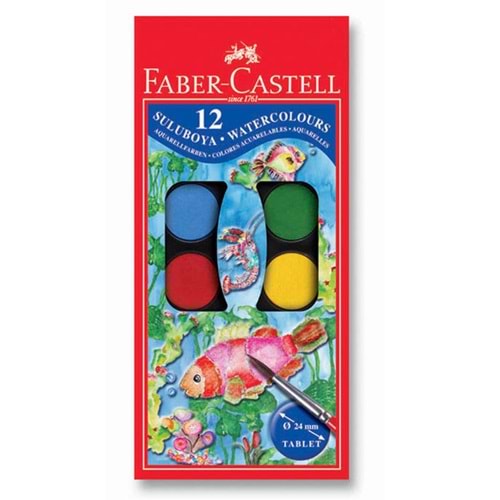 Faber-Castell Sulu Boya Küçük Boy 12 Renk 5292125011