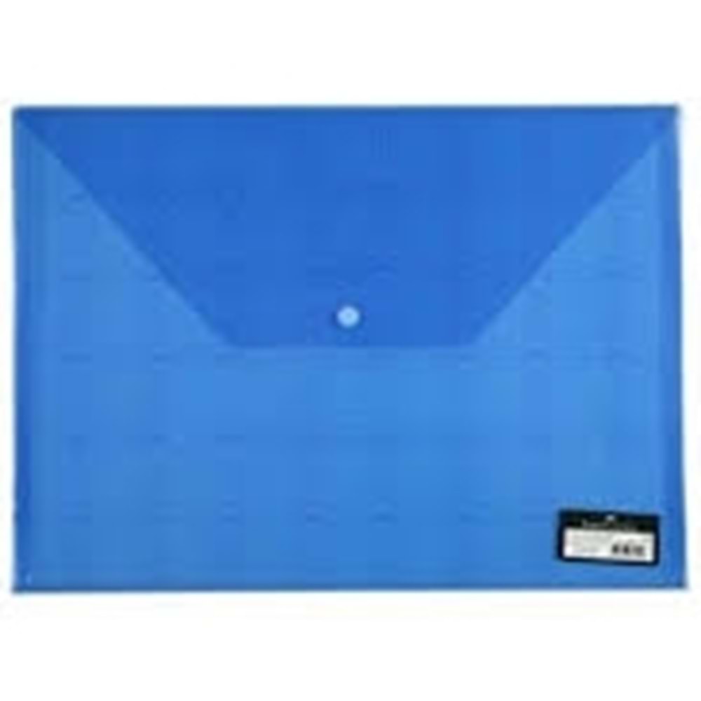Faber-Castell Çıtçıtlı Dosya Desenli A4 Mavi 5075393200